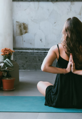2 Yoga sessions per day with a yoga mat
